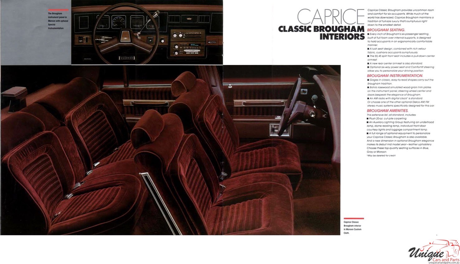 1987 Chevrolet Caprice Classic Brochure Page 9
